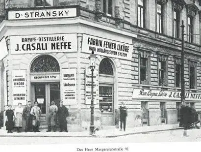 altes Bild der J.Casali Neffe Dampf-Destillerie