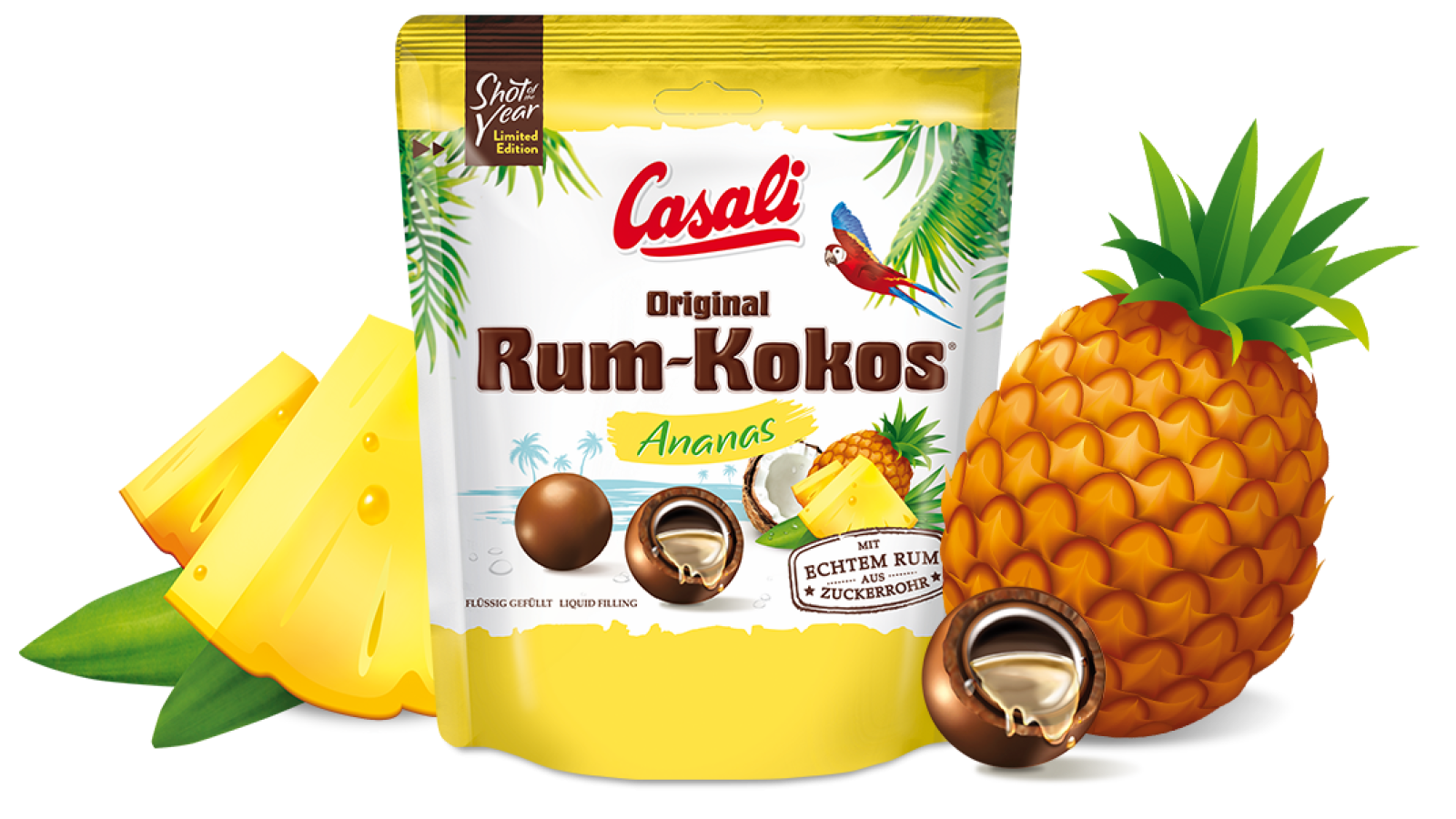 Shot of the Year Rum-Kokos Ananas 175g
