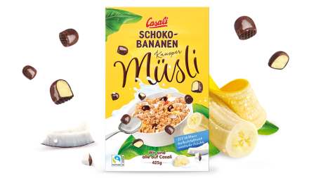 Schoko-Bananen Knusper Müsli